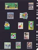 【収納両面＆穴付！】プラスチック製黒色切手アルバム用リーフ５段３５枚