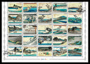 53 Stations of the Tokaido : International Letter Writing Week stamp booklet (A sheet of stamps) 東海道五十三次