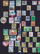 切手アルバム用A４紙製黒台紙１-１０段各４枚（計４０枚）バラエティセット