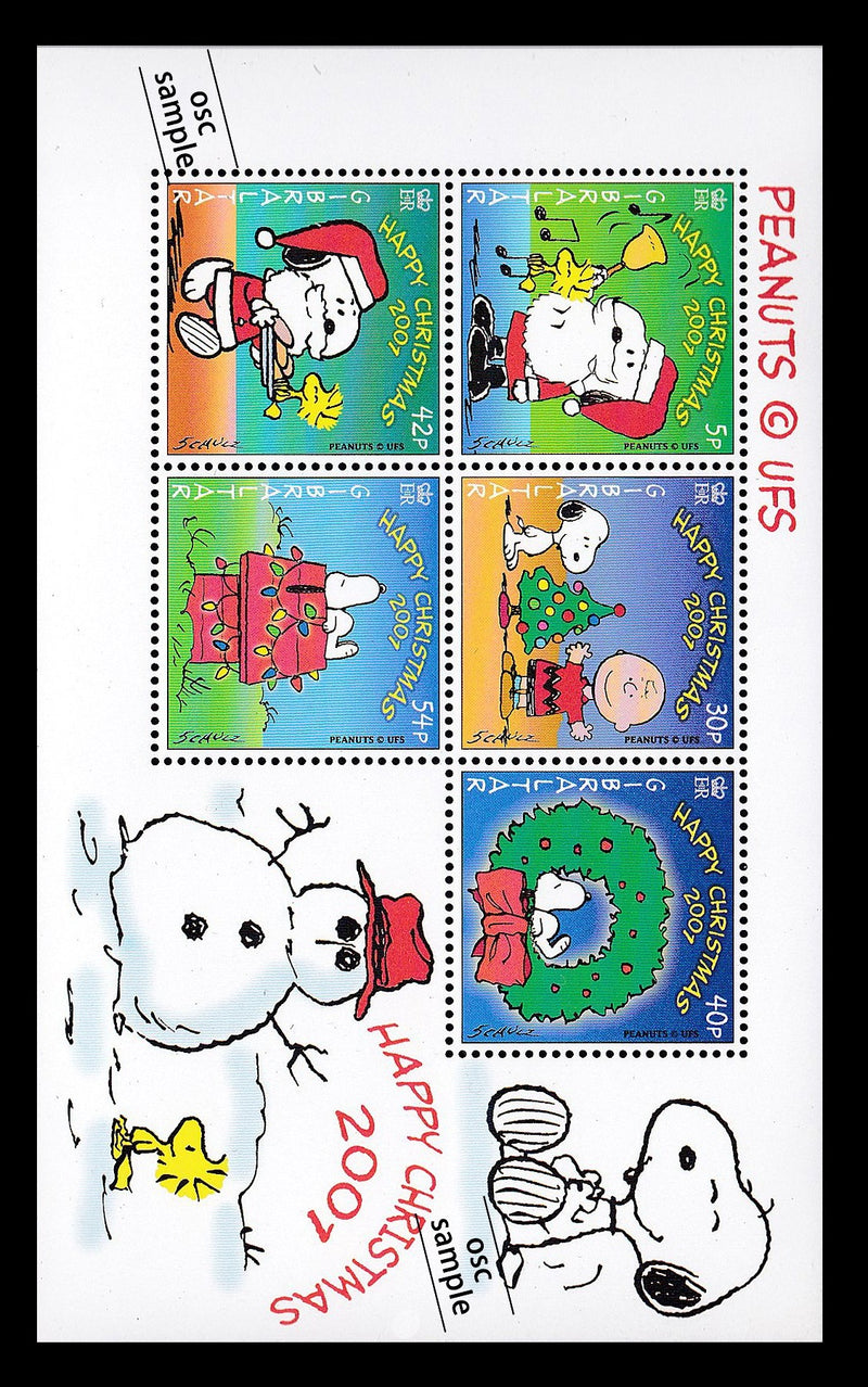 Snoopy Stamp Sheet（Gibraltar exclusive, 2001）