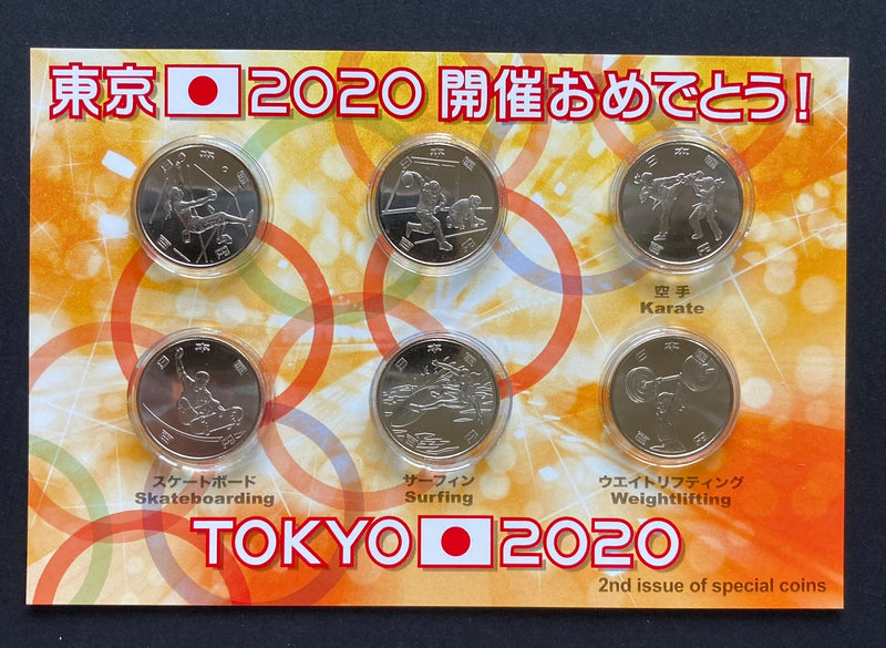 【６kinds】2nd issues COMMEMORATIVE COINS Olympic and Paralympic games Tokyo 2020 