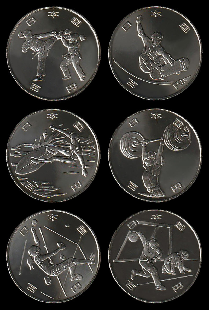 【６kinds】2nd issues COMMEMORATIVE COINS Olympic and Paralympic games Tokyo 2020